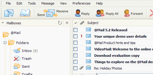 Webmail5 in 10 AJAX-based & PHP WebMail Clients For a Great User Experience