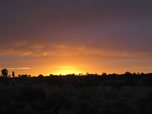 Near-uluru in Sunrise Color Palettes