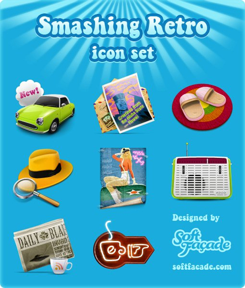 Smashingretroicons in A Collection of Retro & Vintage Design Resources