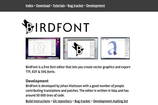 BirdFont 5.4.0 download the new for mac