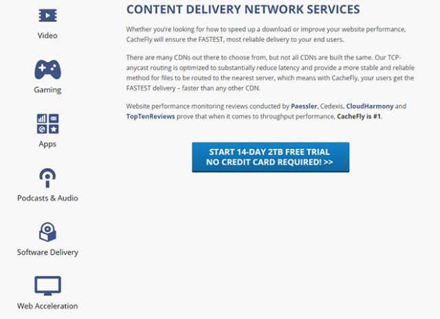CacheFly: Lightning-Fast Content Delivery Network | NOUPE
