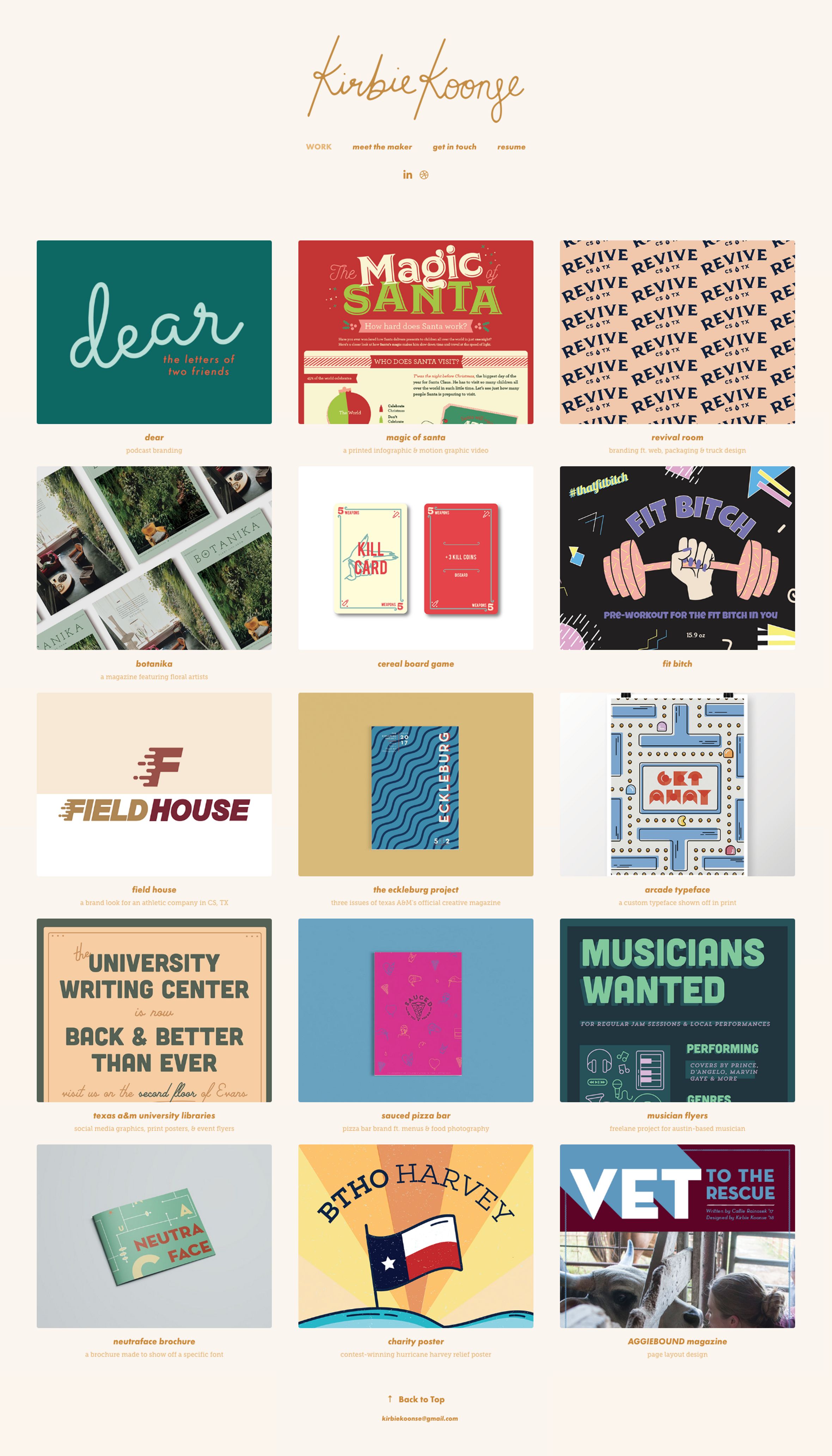 graphic design portfolio layouts