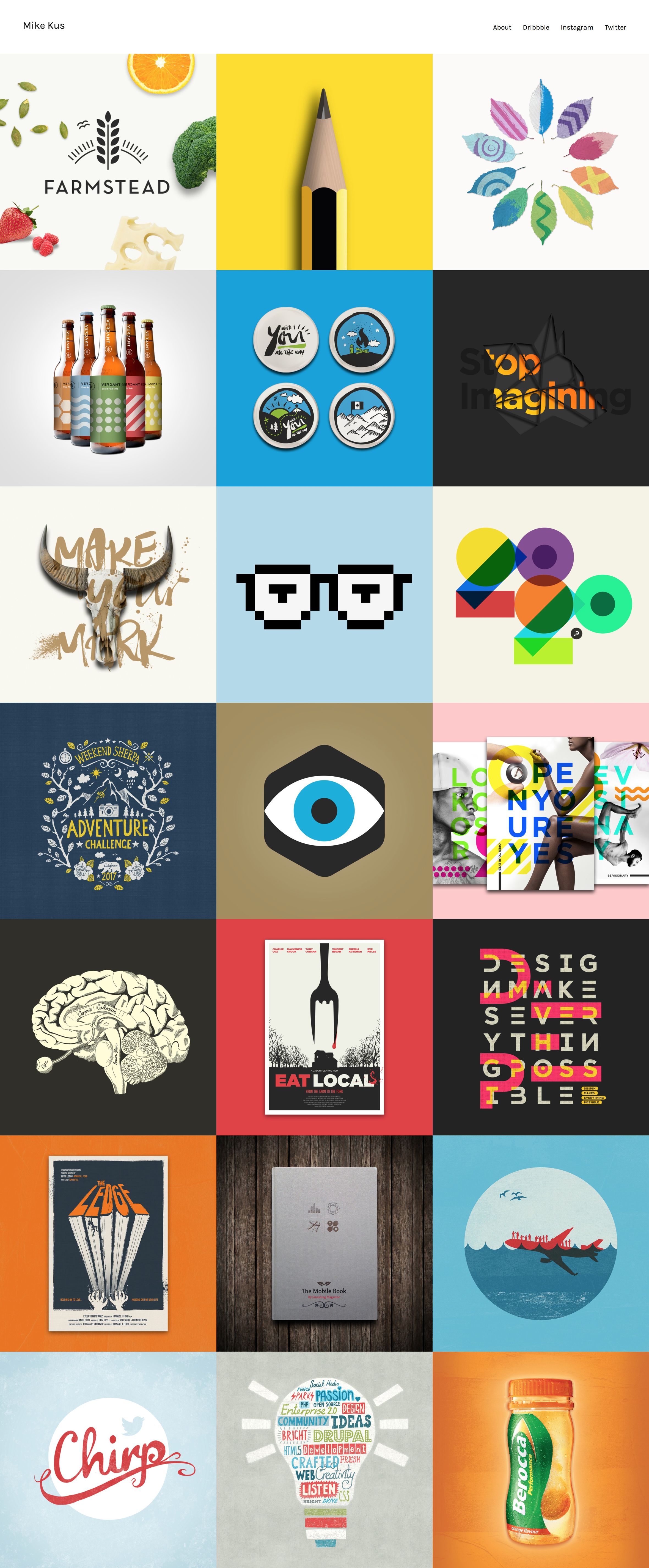 graphic design portfolio examples