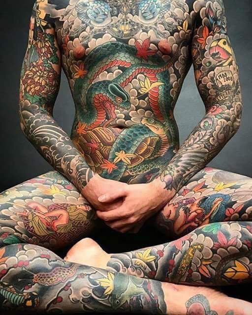 traditional japanese tattoo full body man tattoo