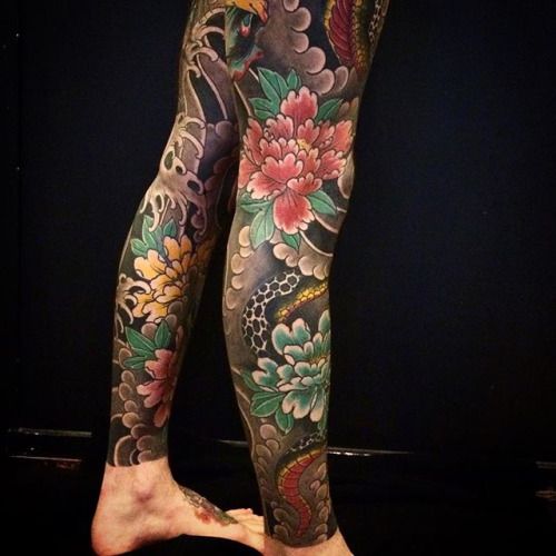 traditional japanese tattoo snake tattoo