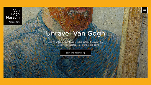 Unravel Van Gogh Amsterdam Art gallery websites

